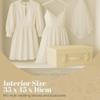 HANGERWORLD Wedding Dress Storage Box Bridal Gown Preservation Kit including 10 sheets of Archival Acid Free Tissue Paper (Small, Ivory) view 3
