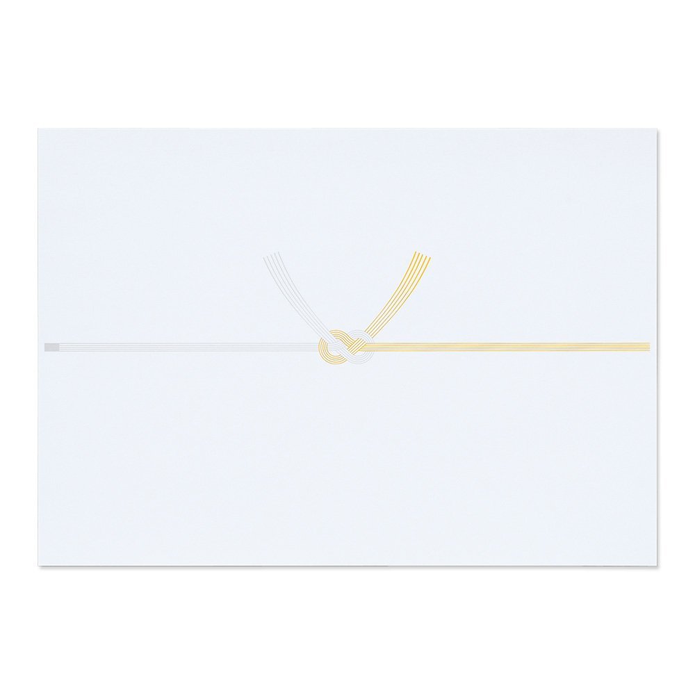 Maruai Nov-N3A4 Noshi Paper, Buddha, Throwing, Yellow Mizuhiki, Thick, A4, 100 Sheets