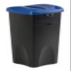 Rubbermaid Commercial RCP356988BK Untouchable Waste Container Square Plastic 23 gal. view 2