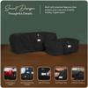 Covermates Keepsakes Garland Duffle Bag - Durable Polyester, Reinforced Handles, Fits up to 25 Foot Garland Depending on Thickness - Holiday Storage, Black view 4