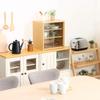 (Fujiboeki) Fuji Boeki 81908 Cupboard, Kitchen Storage, Compact, Width 16.9 x Depth 11.4 x Height 17.3 inches (43 x 29 x 44 cm), Natural, Glass Door, Movable Shelf, Living Alone, Assembly view 2