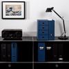 Rssler SOHO 4 Drawer Filing Storage Box - Navy Blue view 2