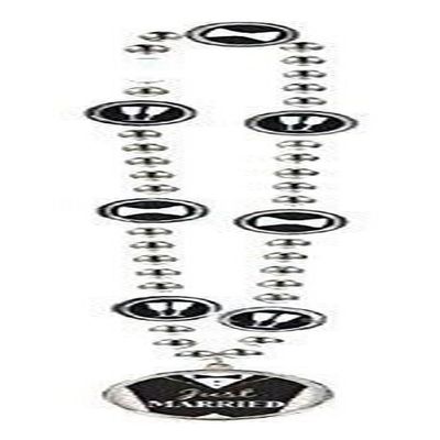 Groom Party Bead Necklace 20 x 3in