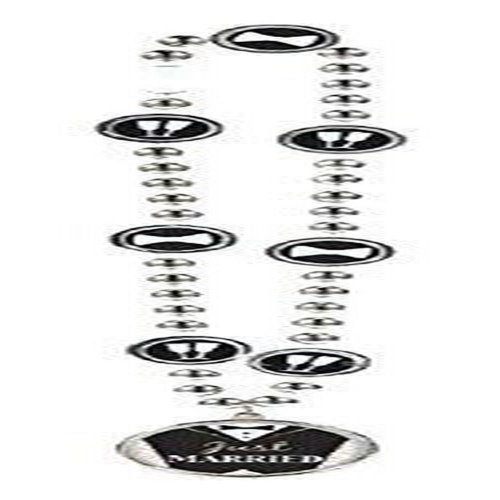 Groom Party Bead Necklace 20 x 3in