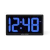 AcuRite 75111M 10-inch LED Digital Clock with Auto Dimming Brightness, Blue view 1