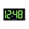 AcuRite 75112M 10-inch LED Digital Clock with Auto Dimming Brightness Green view 1