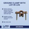 Sigma ProConnex 42309 3/8" - 1" Grounding Ground Clamp with Lay-in Lug, 1PK view 2