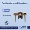 Sigma ProConnex 42309 3/8" - 1" Grounding Ground Clamp with Lay-in Lug, 1PK view 3