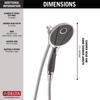 Delta Faucet 4-Spray In2ition Dual Shower Head with Handheld Spray, Chrome Shower Head with Hose, Handheld Shower Heads, Showerheads & Handheld Showers, Detachable Shower Head, Chrome 58467 view 3