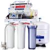 iSpring RCC1UP-AK, 100 GPD 7-Stage Reverse Osmosis Under Sink Water Filtration System with Boost Pump, Alkaline Remineralization and UV Filter, Patented Top-Mounted Faucet Design for Easy Installation view 1