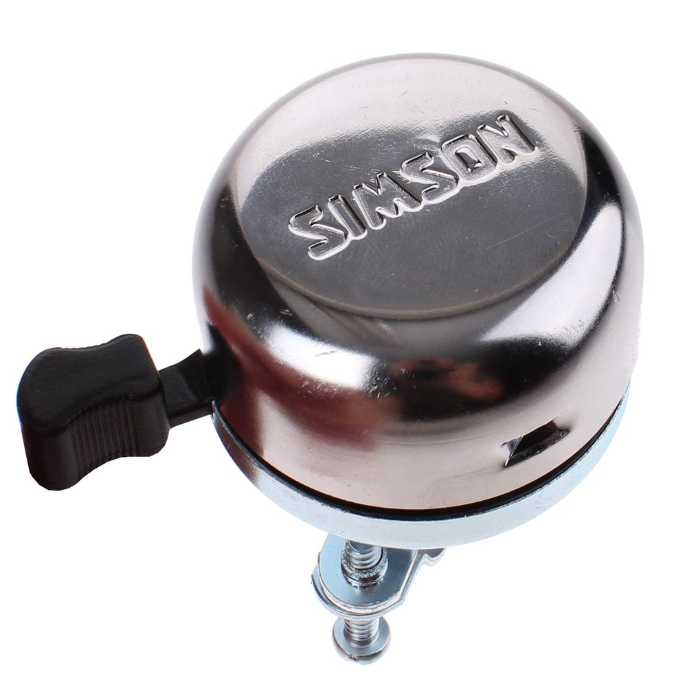 SIMSON Clear Bicycle Bell Chrome Silver Simple Tone