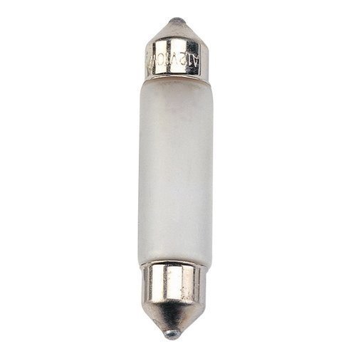 10 Pack 10 Watt T3 1/4 Festoon Base 24 Volt 5000 Hour Frost Xenon Lightbulb
