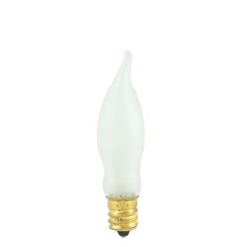 25 Pack Bulbrite 404307-7.5 Watt Frost Dimmable CA5 Shaped Candelabra (E12) Base Incandesce, Frost