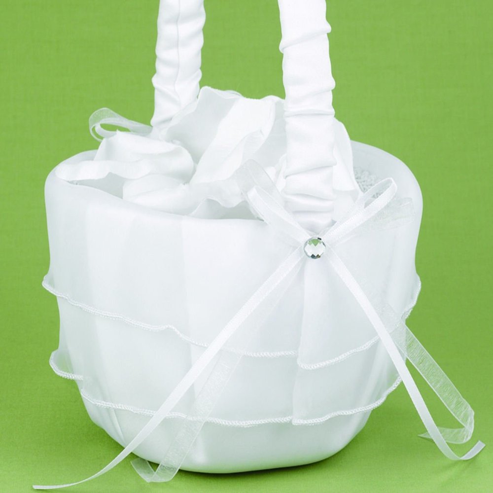 Hortense B. Hewitt Wedding Accessories Flower Girl Basket, Sweet Tiers