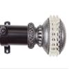 A&F Rod Decor - Sparkle Curtain Rod Set 165-215 inch, 1.5" OD - Black view 1