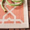 SAFAVIEH Washable Rug Outdoor Courtyard Collection - 6'7" x 9'6", Green & Beige, Non-Shedding & Easy Cleaning, Ideal for Patio, Backyard, Mudroom (CY6032-244) view 4