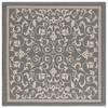 SAFAVIEH Washable Rug Outdoor Courtyard Collection - 7'10" Square, Grey & Natural, Non-Shedding & Easy Cleaning, Ideal for Patio, Backyard, Mudroom (CY2098-3606) view 2