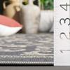 SAFAVIEH Washable Rug Outdoor Courtyard Collection - 7'10" Square, Grey & Natural, Non-Shedding & Easy Cleaning, Ideal for Patio, Backyard, Mudroom (CY2098-3606) view 3