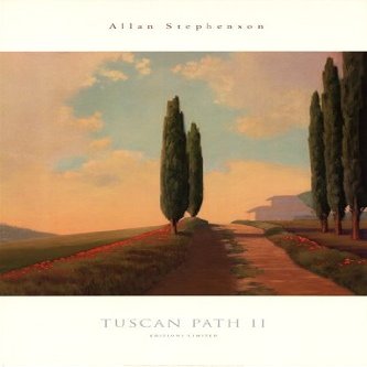 Allan Stephenson Tuscan Path II 24.00 x 36.00 Poster Print