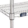Nexel Adjustable Wire Shelving Unit, 4 Tier, Commercial Dry Storage Rack, 30" x 72" x 74", Chrome view 4