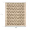 SAFAVIEH Washable Rug Outdoor Courtyard Collection - 6'7" x 9'6", Brown & Bone, Non-Shedding & Easy Cleaning, Ideal for Patio, Backyard, Mudroom (CY6916-242) view 2