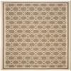 SAFAVIEH Washable Rug Outdoor Courtyard Collection - 6'7" x 9'6", Brown & Bone, Non-Shedding & Easy Cleaning, Ideal for Patio, Backyard, Mudroom (CY6916-242) view 3