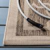 SAFAVIEH Washable Rug Outdoor Courtyard Collection - 6'7" x 9'6", Brown & Bone, Non-Shedding & Easy Cleaning, Ideal for Patio, Backyard, Mudroom (CY6916-242) view 4