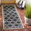 SAFAVIEH Washable Rug Outdoor Courtyard Collection - 9' x 12', Brown & Bone, Non-Shedding & Easy Cleaning, Ideal for Patio, Backyard, Mudroom (CY6916-242) view 3