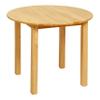 ECR4Kids 30in D Round Hardwood Table with 22in Legs, Kids Furniture, Honey view 1