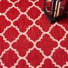 SAFAVIEH Courtyard Outdoor Area Rug 2'7"x5', Red & Bone CY6918-248 view 4