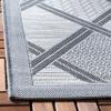 SAFAVIEH Washable Rug Outdoor Courtyard Collection - 6'7" x 9'6", Anthracite & Light Grey, Non-Shedding & Easy Cleaning, Ideal for Patio, Backyard, Mudroom (CY7570-78A5) view 4