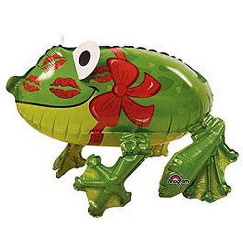22" Frog with Kisses Air Walker Mylar Balloon