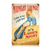 12 X 18 Vintage Metal Sign - Midnight Lounge view 1