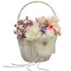 Jamie Lynn Wedding Accessories Flower Basket, Chloe, Ivory view 1