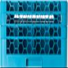 Carlisle FoodService Products Opticlean Glass Rack 16 Compartments with 3 Extenders for Kitchens and Restaurants, Plastic, 19.875 x 19.875 x 8.5 Inches, Carlisle Blue, (Pack of 2) view 3