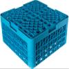 Carlisle FoodService Products RG36-314 OptiClean 36 Compartment Glass Rack with 3 Extenders, 2-15/16" Compartments, Blue (Pack of 2) view 2