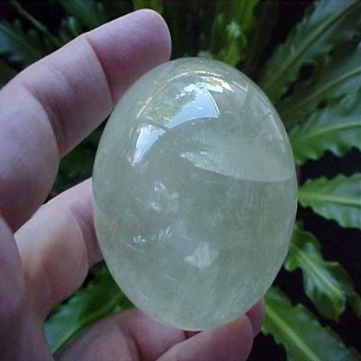 E1517 Gemqz Green Transparent Calcite Carved Sphere !!