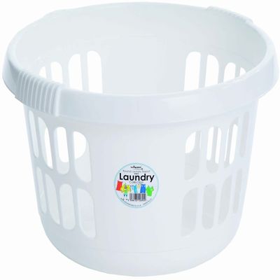 WHAM Round Laundry Basket Ice White - 12694
