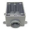 Weatherproof Box, 1Gang, 1 in Hub, PVC view 1