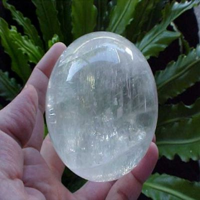 E3301 Gemqz Transparent White Calcite Sphere Large !!!