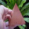 E3302 Gemqz Goldstone Carved Pyramid Large China !! view 1