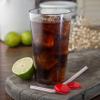Carlisle FoodService Products Stackable Tumbler with Pebbled Exterior for Kitchen, Restaurants, And Fast Food, Plastic, 16 Ounces, Clear, (Pack of 24) view 2