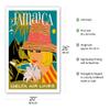 Jamaica Caribbean - Delta Air Lines - Vintage Airline Travel Poster by John Hardy c.1960s - Fine Art Matte Paper Print (Unframed) 20x26in view 2