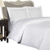 Luxurious WHITE DAMASK STRIPE, KING Size, 1500 Thread Count Ultra Soft Single-Ply 100% Egyptian Cotton THREE (3) PIECE DUVET COVER SET. Set includes 1 DUVET COVER and 2 PILLOW SHAMS/Pillow Cases view 1