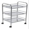 Aspect BR013 Bathroom/Kitchen Storage-Lucy 3 Tier Shelf Trolley-Chrome Finish, Metal, 40x32x74cm view 1