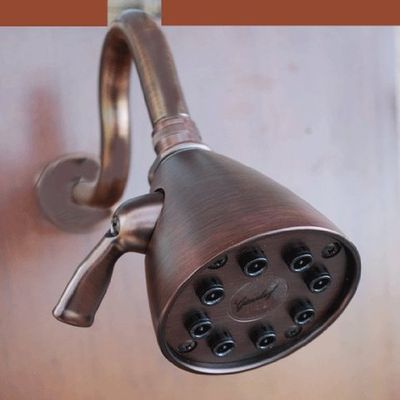 8 Jet Giessdorf Shower Head with High Rise Arm-Oil Rubbed Bronze