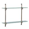 Knape & Vogt John Sterling Illusions Decorative Glass Shelf Kit, Satin Nickel view 1