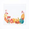 C&F Home Harvest Teal Pumpkin Floral Flower Leaves Cloth Placemats Set of 6 Autumn Fall Thanksgiving Home Dining Kitchen Dinner Table Tabletop Place Mats Decor Decoration, S/6 14" x 20" Beige view 1