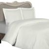 1000 Thread Count Egyptian Cotton (NOT Microfiber Polyester) Full Size, Ivory Stripe, Duvet Cover Set Set Includes 1 Duvet Cover and 2 Pillow Shams/Pillow Cases view 1