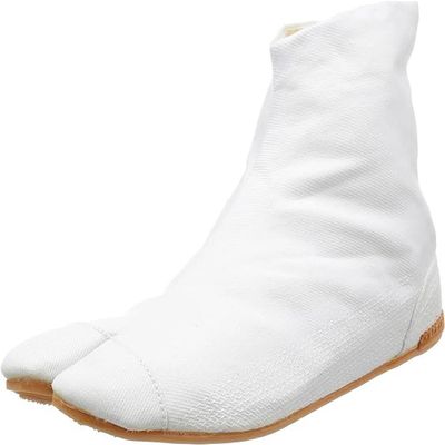 Rikio Ankle Ninja Boot Outdoor Tabi - AIR TABI FIT, 5 Clips - 23.5cm JP, White